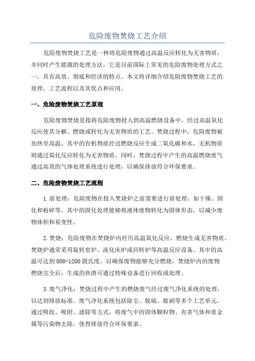米乐M6平台：危废焚烧处理工艺及图片(图2)