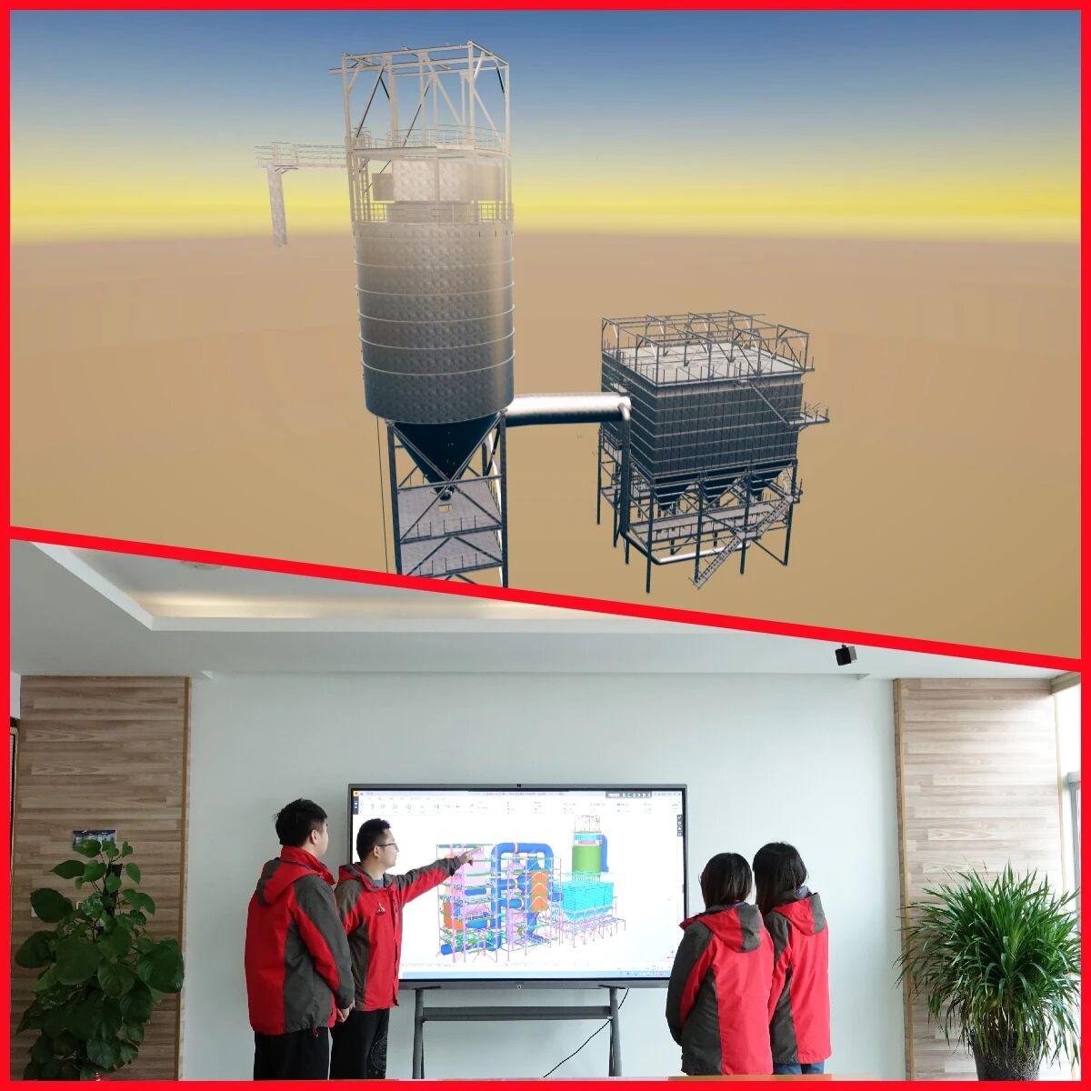 华星东方承建的河北省石家庄市晋州市生活垃圾焚烧发电提升技改项目烟气净化工程开工建设(图5)