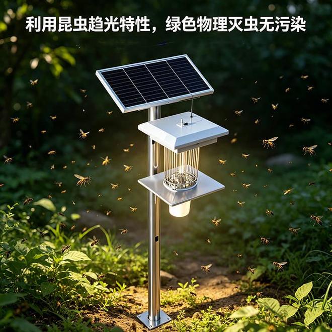 米乐M6：太阳能杀虫灯：绿色环保的田间物理防虫设备(图1)