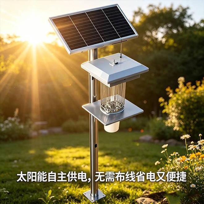 米乐M6：太阳能杀虫灯：绿色环保的田间物理防虫设备(图2)