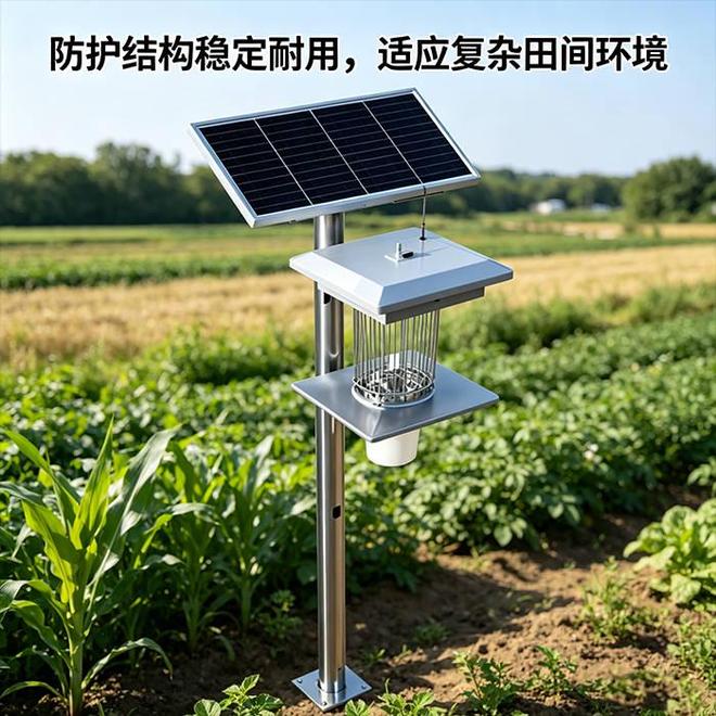 米乐M6：太阳能杀虫灯：绿色环保的田间物理防虫设备(图4)