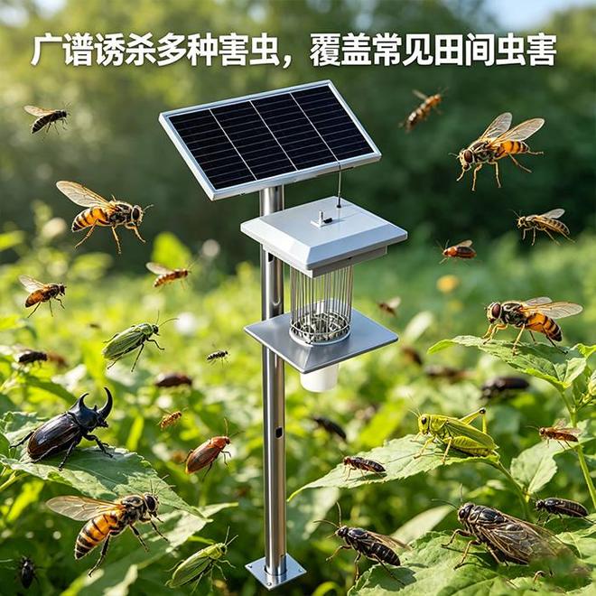 米乐M6：太阳能杀虫灯：绿色环保的田间物理防虫设备(图5)