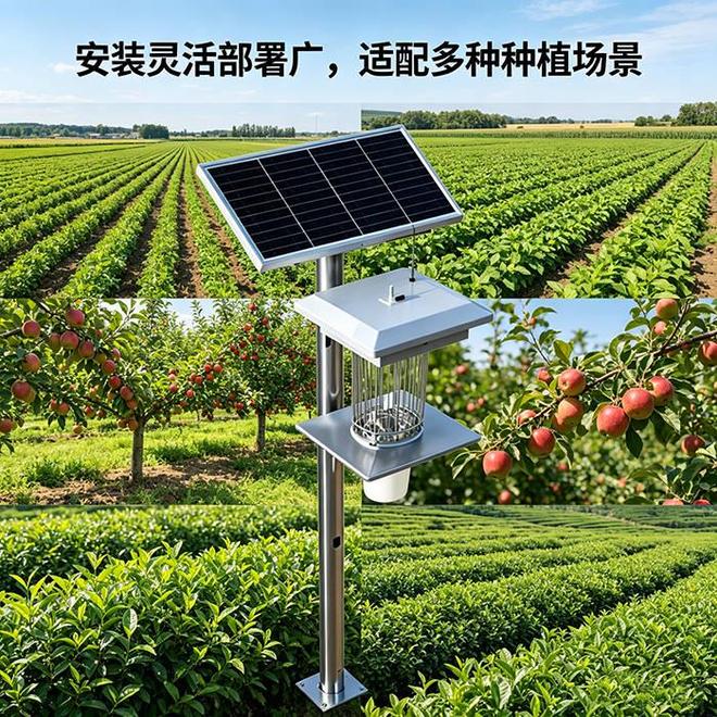 米乐M6：太阳能杀虫灯：绿色环保的田间物理防虫设备(图7)